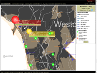 WEB-ГИС - подсистема реального (точнее квазиреального) времени на примере округа Вестчестер (Westchester County) (статическая и динамически обновляемая информация: пространственные и непространственные слои данных; масштаб 1:100000)